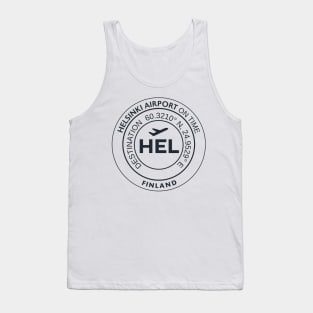 Airport code sticker HEL Helsinli Tank Top